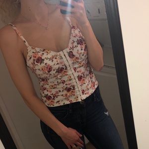 Floral Bustier Top